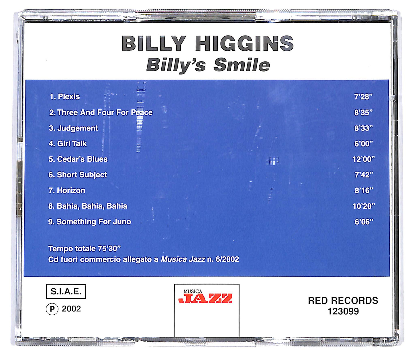 EBOND Billy Higgins - Billy's Smile EDITORIALE CD CD135515
