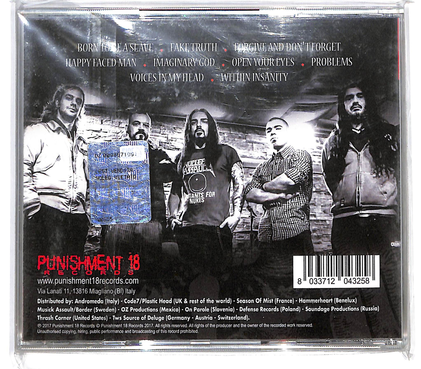 EBOND The Crucifier - Voices In My Head CD CD135539