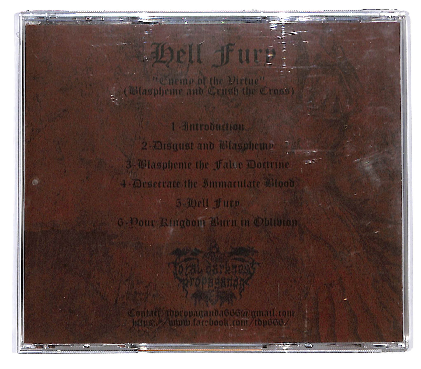 EBOND Hell Fury - Enemy Of The Virtue CD CD135543