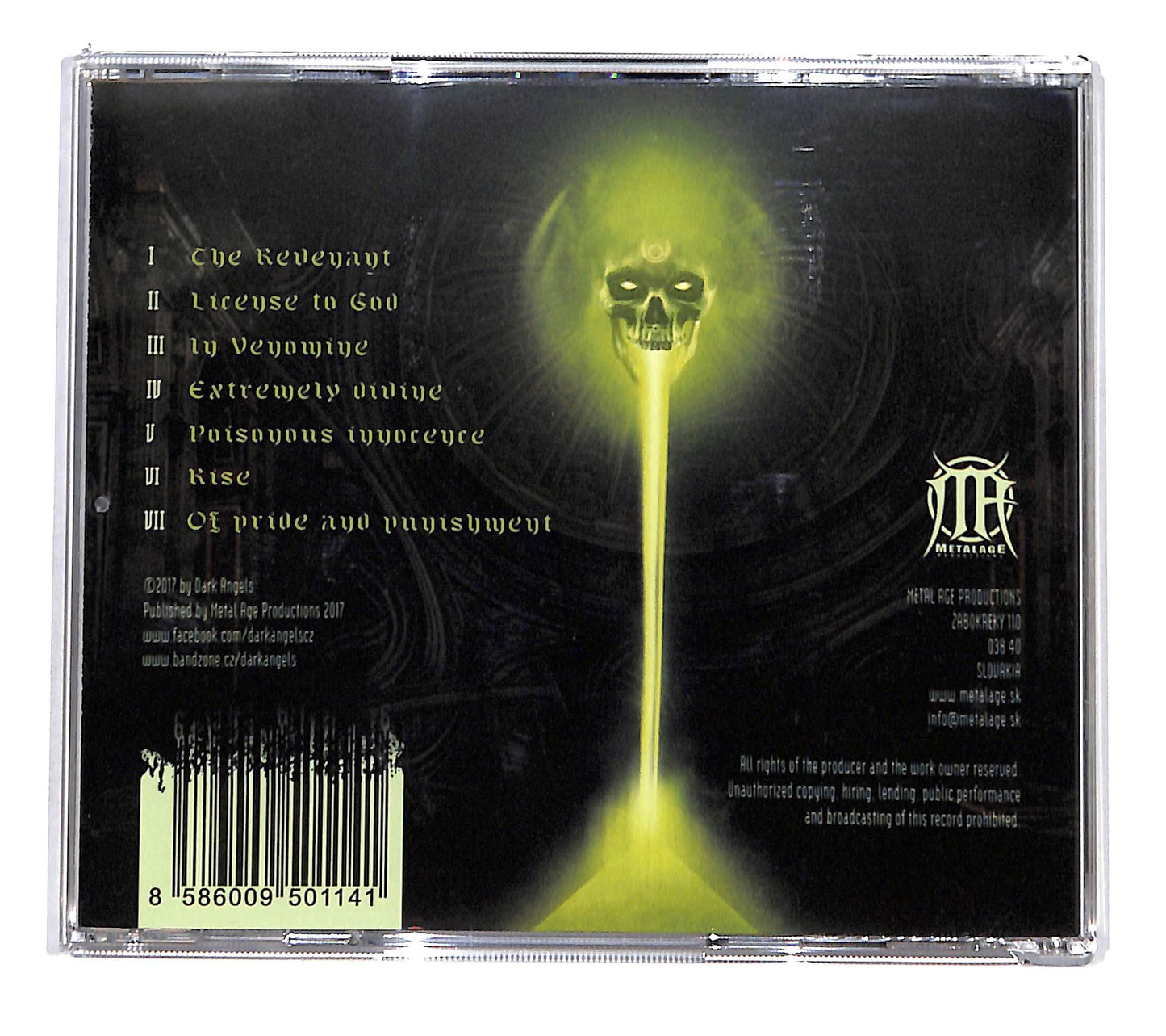 EBOND Dark Angels - Venomous Embrace CD CD135723
