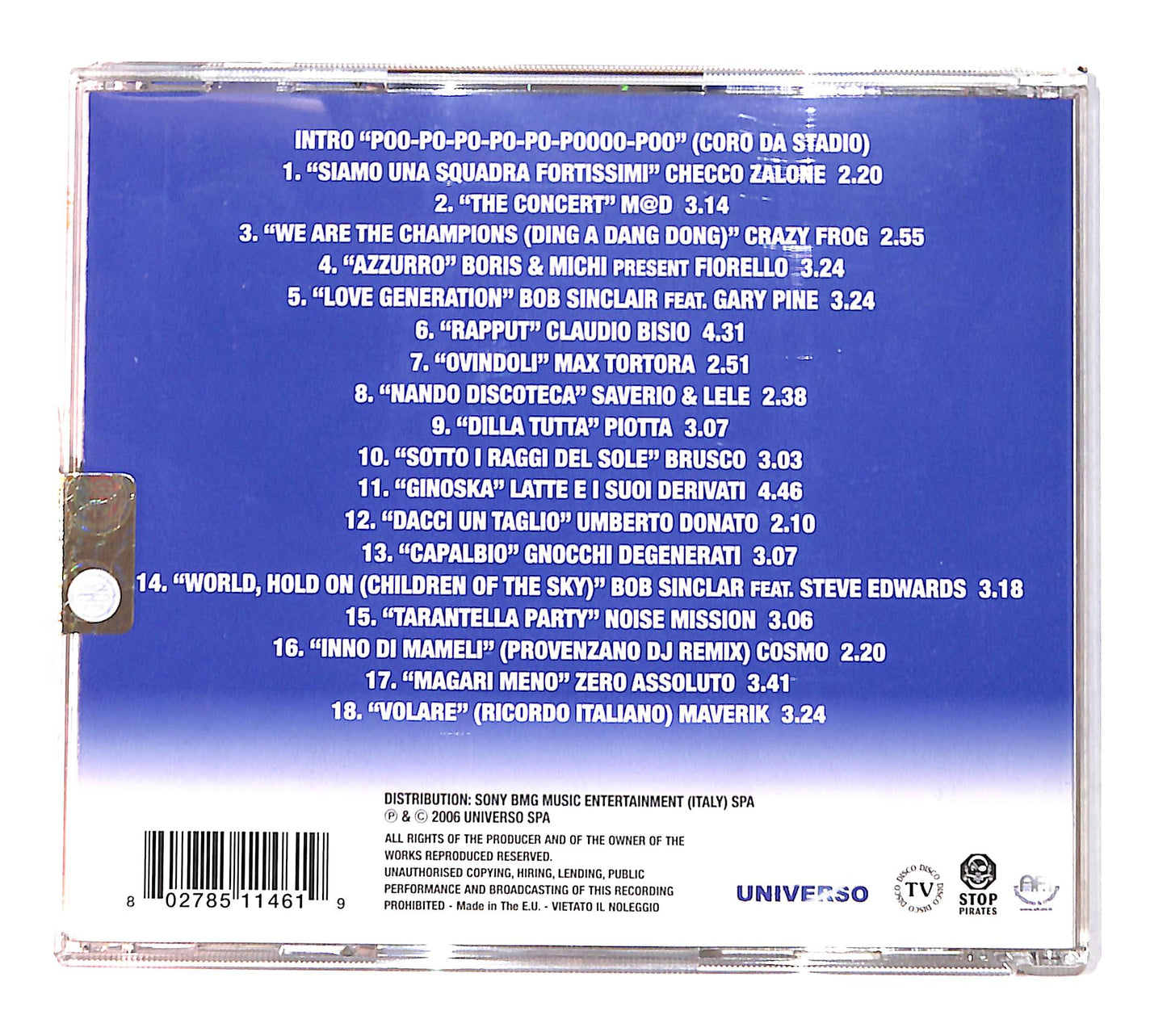 EBOND Various - Campioni Del Mondo 'Siamo Una Squadra Fortissimi' CD CD135844