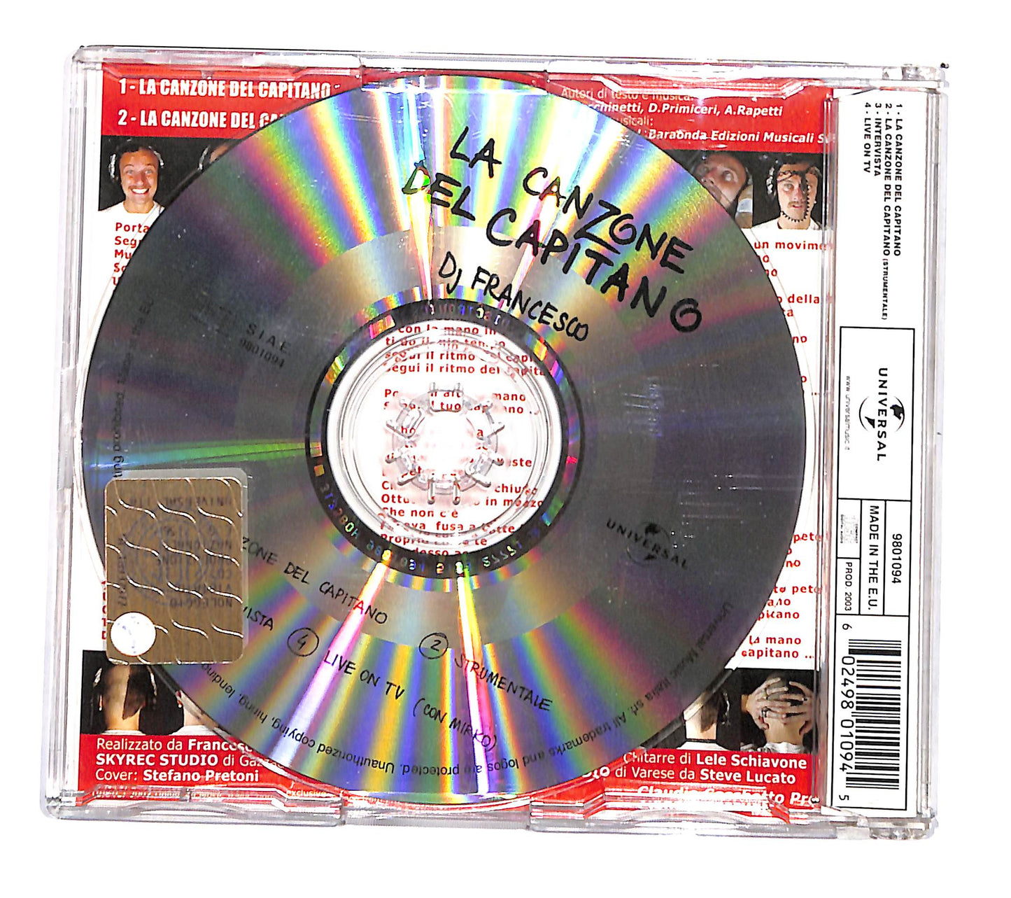 EBOND DJ Francesco - La Canzone Del Capitano CD CD135845