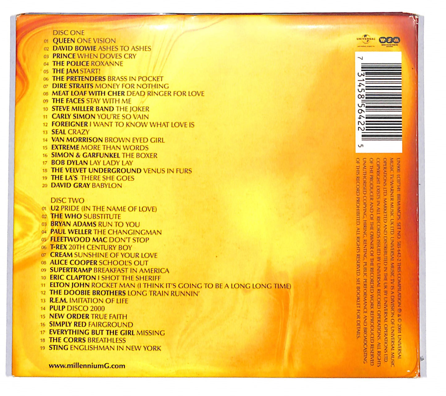 EBOND Various - Millennium Gold DIGIPACK CD CD135856