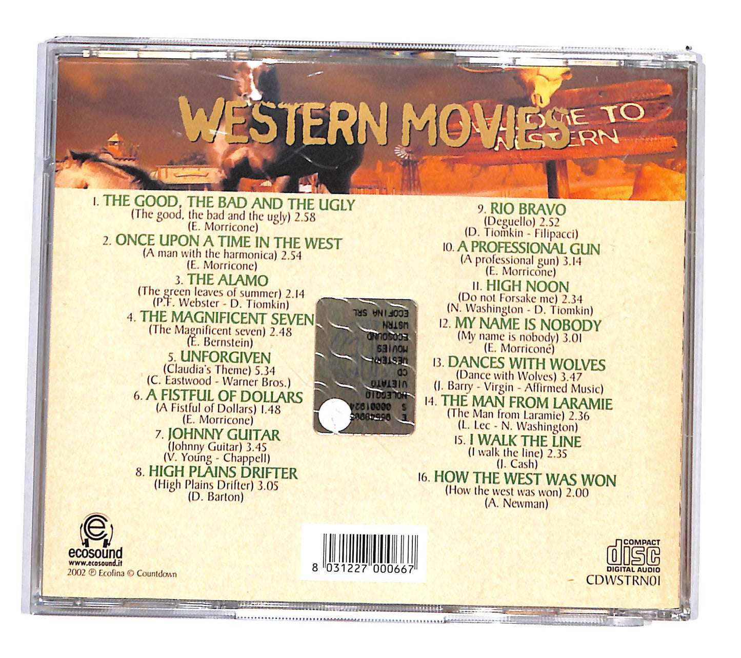 EBOND John Morgan Orchestra & Singers - Western Movies CD CD135927
