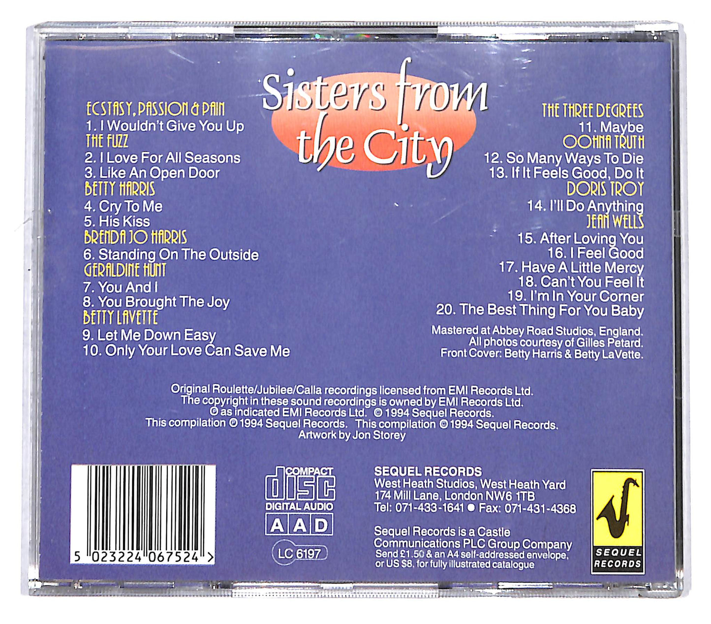 EBOND Various - Here Come The Girls, Vol.5 Sisters From The City CD CD136042