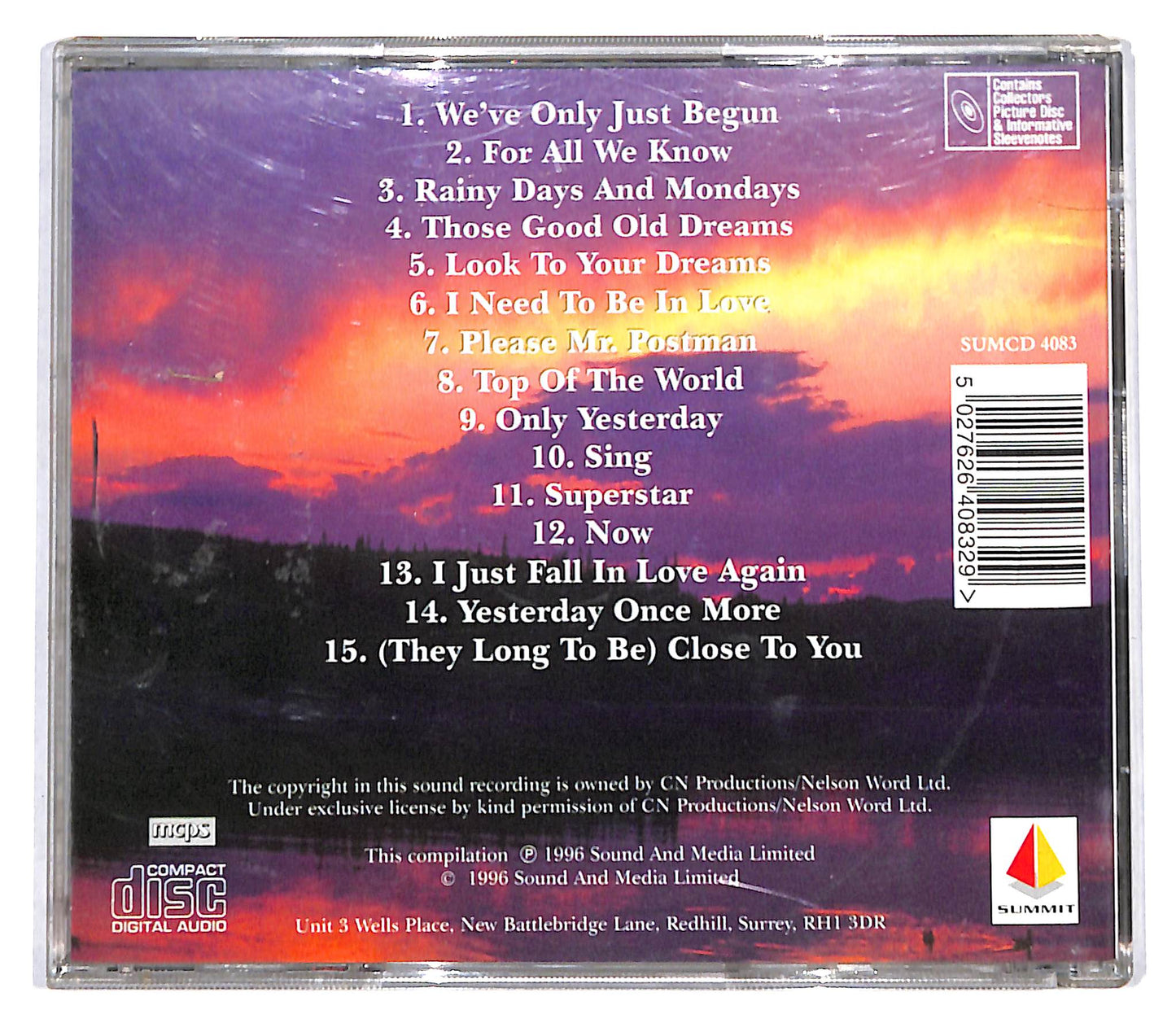 EBOND Various - The Carpenters Classics Performed On Panpipes CD CD136054