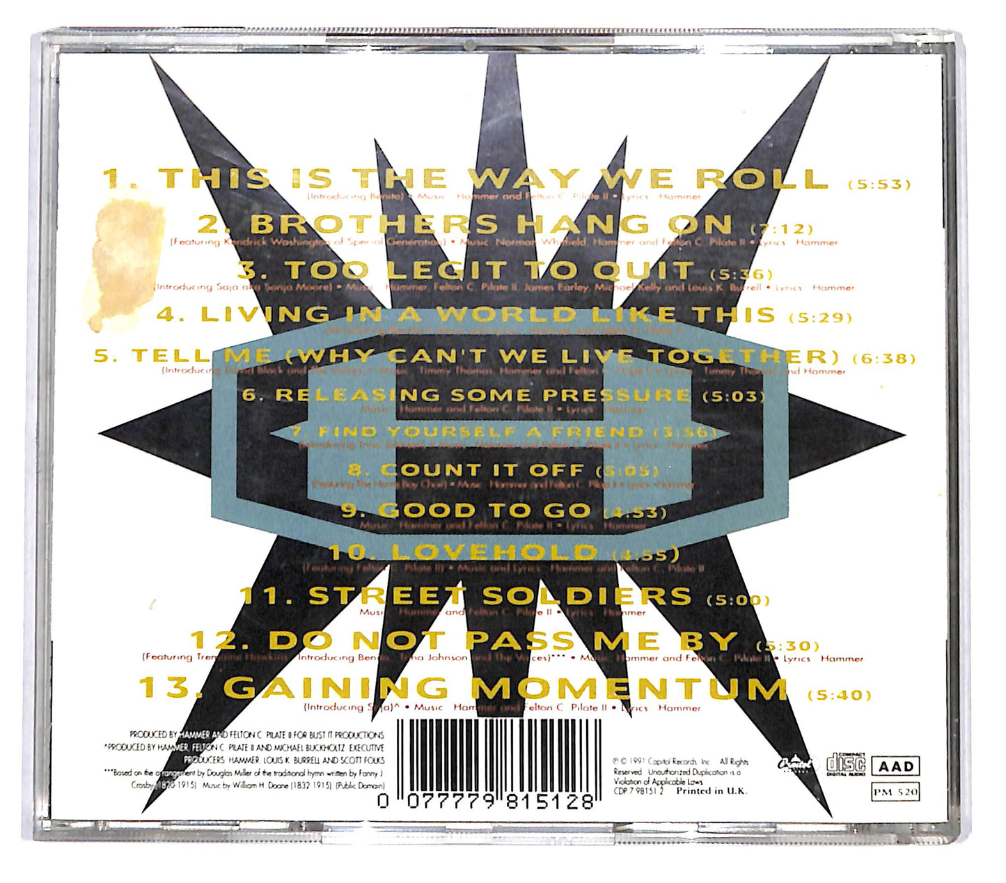 EBOND Hammer - Too Legit To Quit CD CD136109
