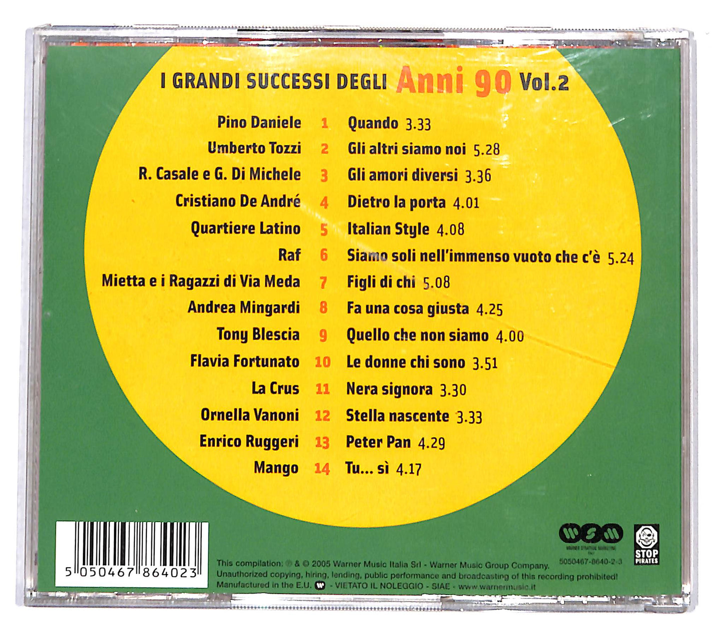 EBOND Various - I Grandi Successi Degli Anni 90 Vol.2 CD CD136239