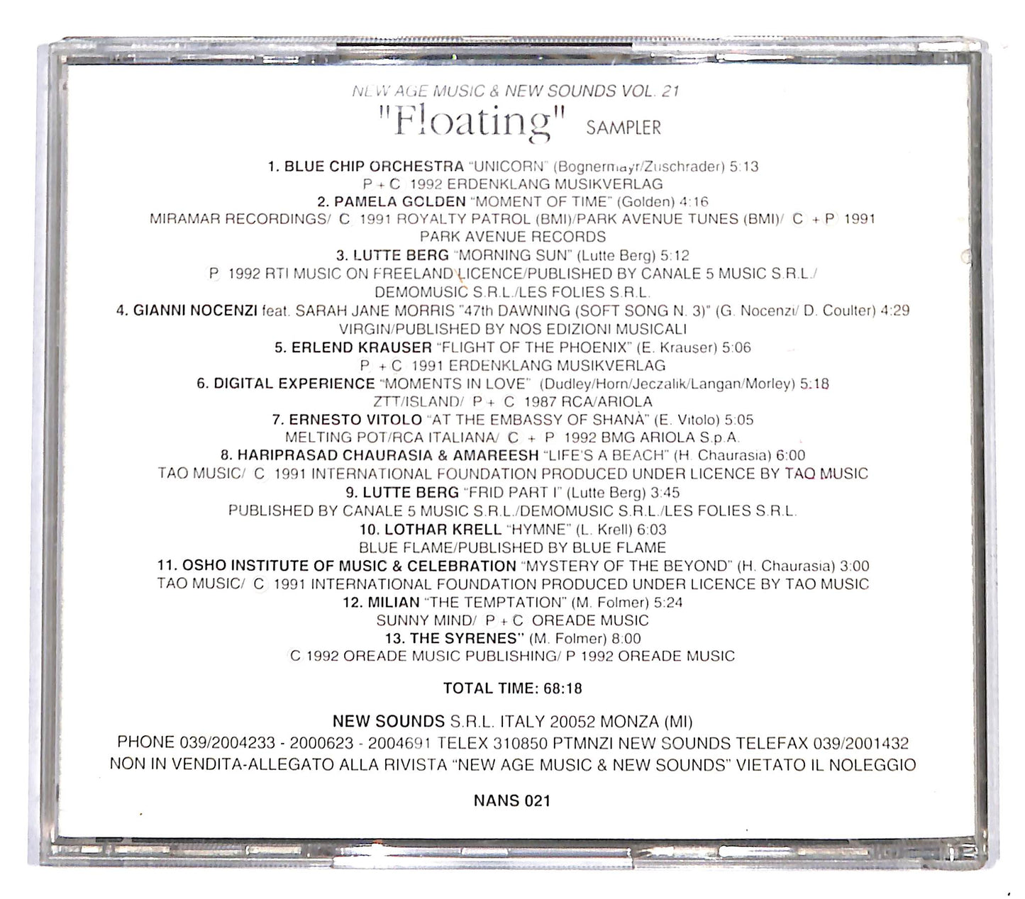 EBOND Various - 'Floating' Sampler CD CD136244