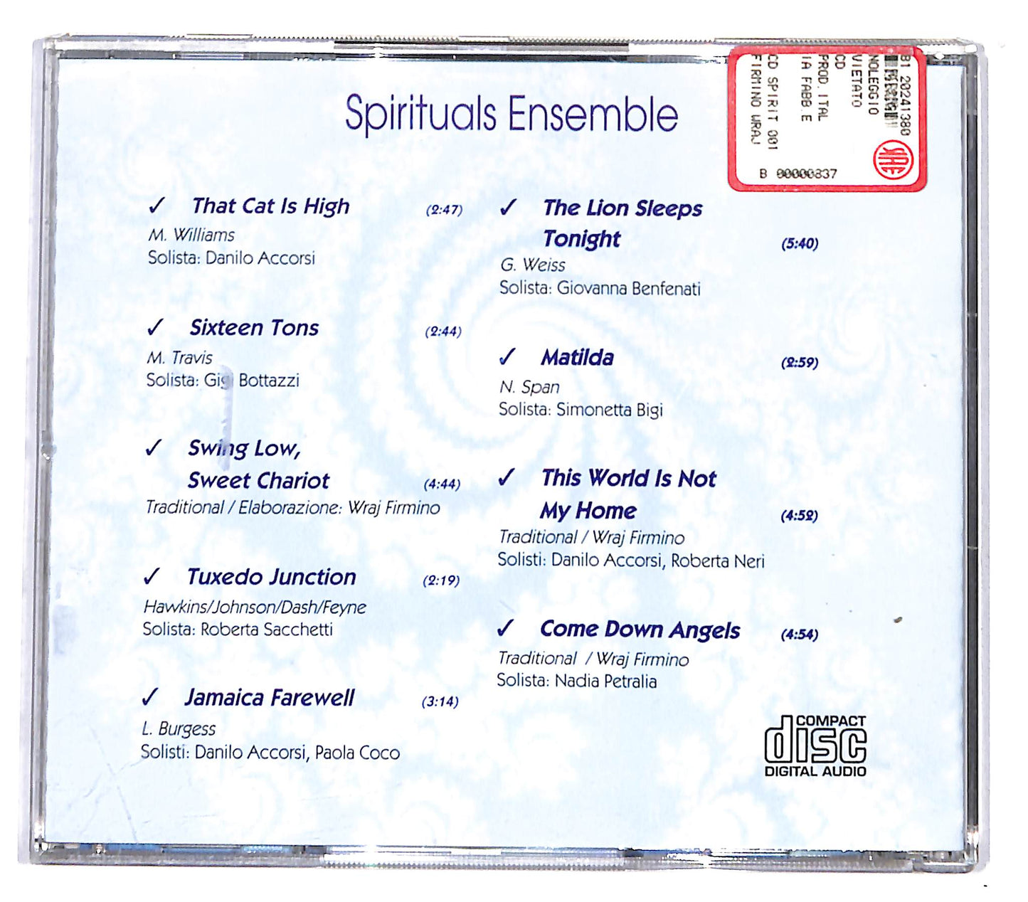 EBOND Various - Spirituals Ensemble CD CD136246