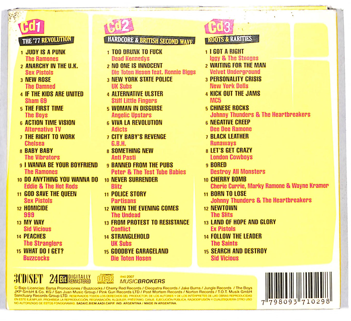 EBOND Various - Punk 1977/2007 30th Anniversary Limited Edition CD CD136302