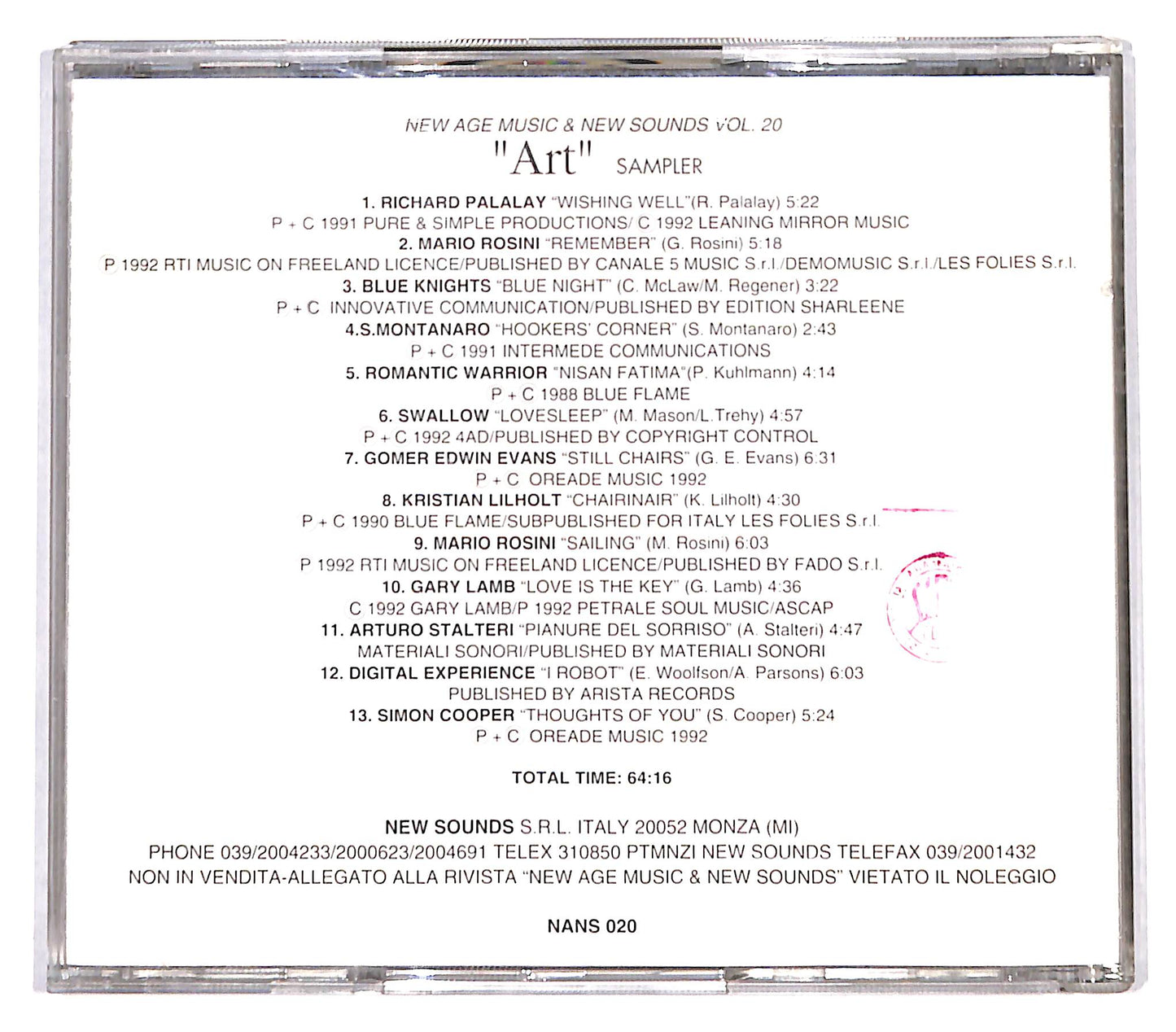 EBOND Various - Art - New Age Music And New Sounds CD CD136342