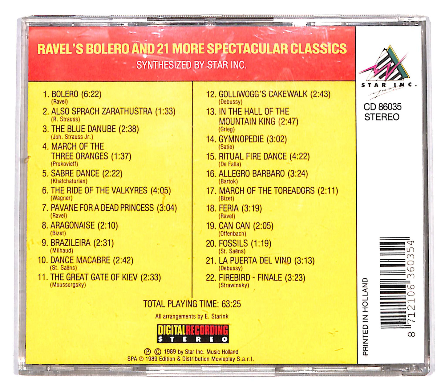 EBOND Ravel's Bolero And 21 More Spectacular Classics CD CD136349