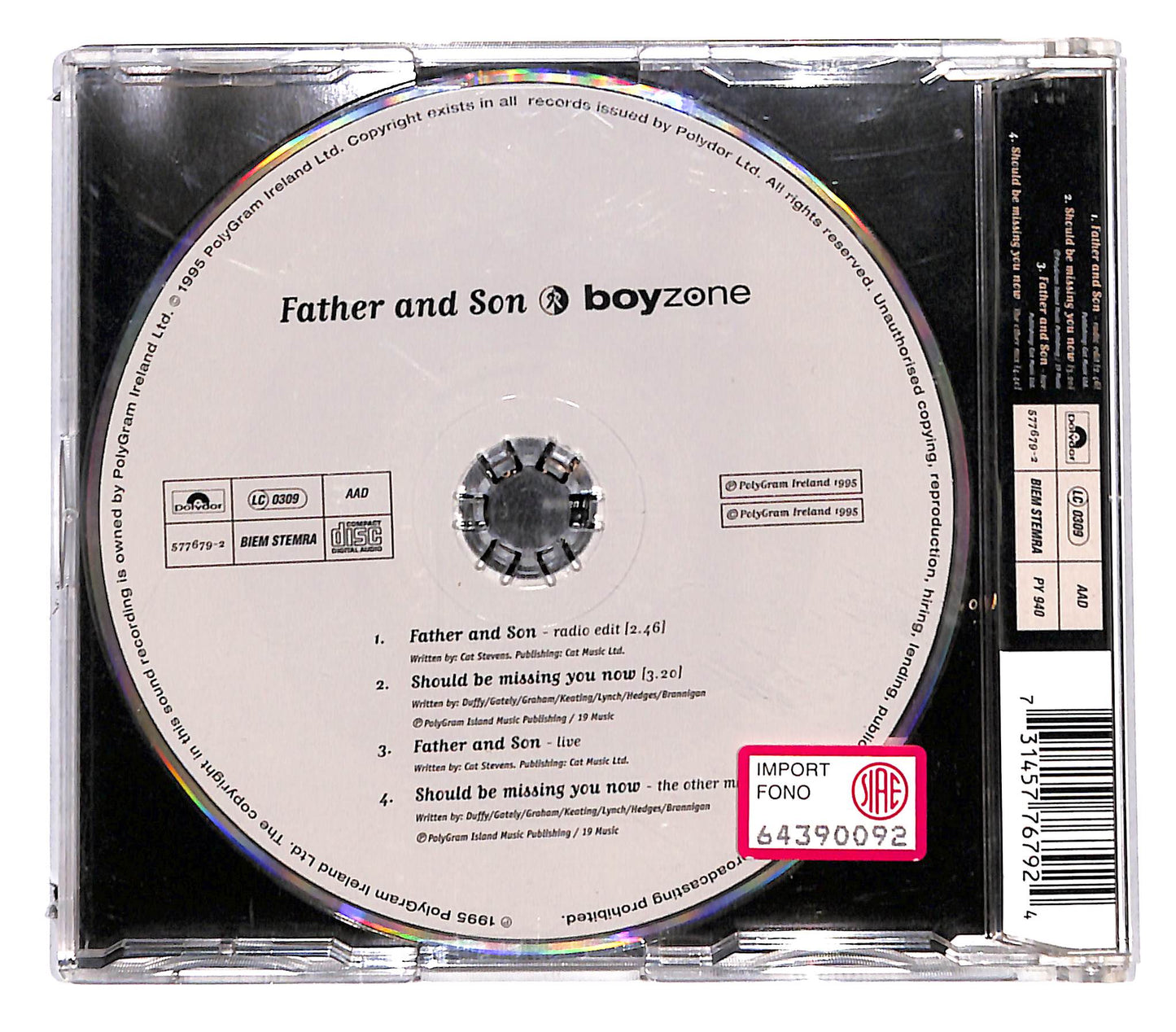 EBOND Boyzone - Father And Son CD CD136409