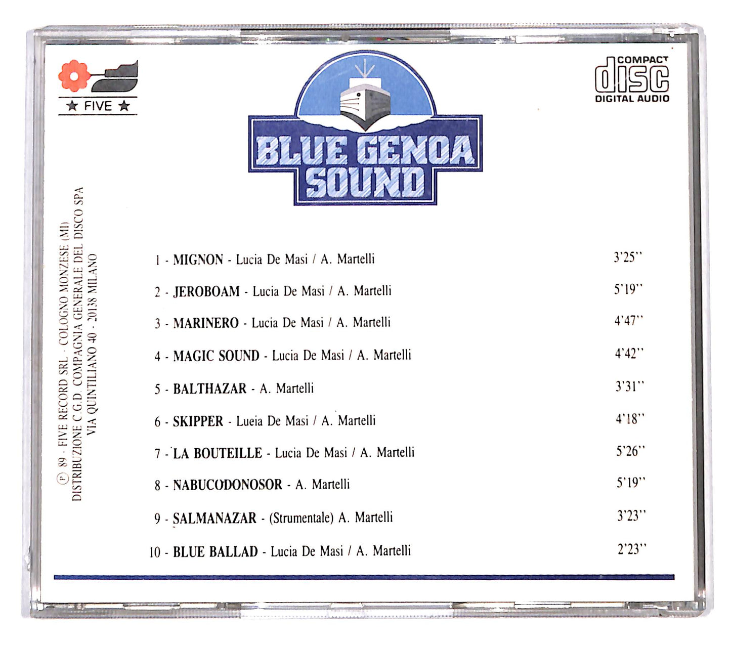 EBOND Augusto Martelli - Blue Genoa Sound CD CD136445