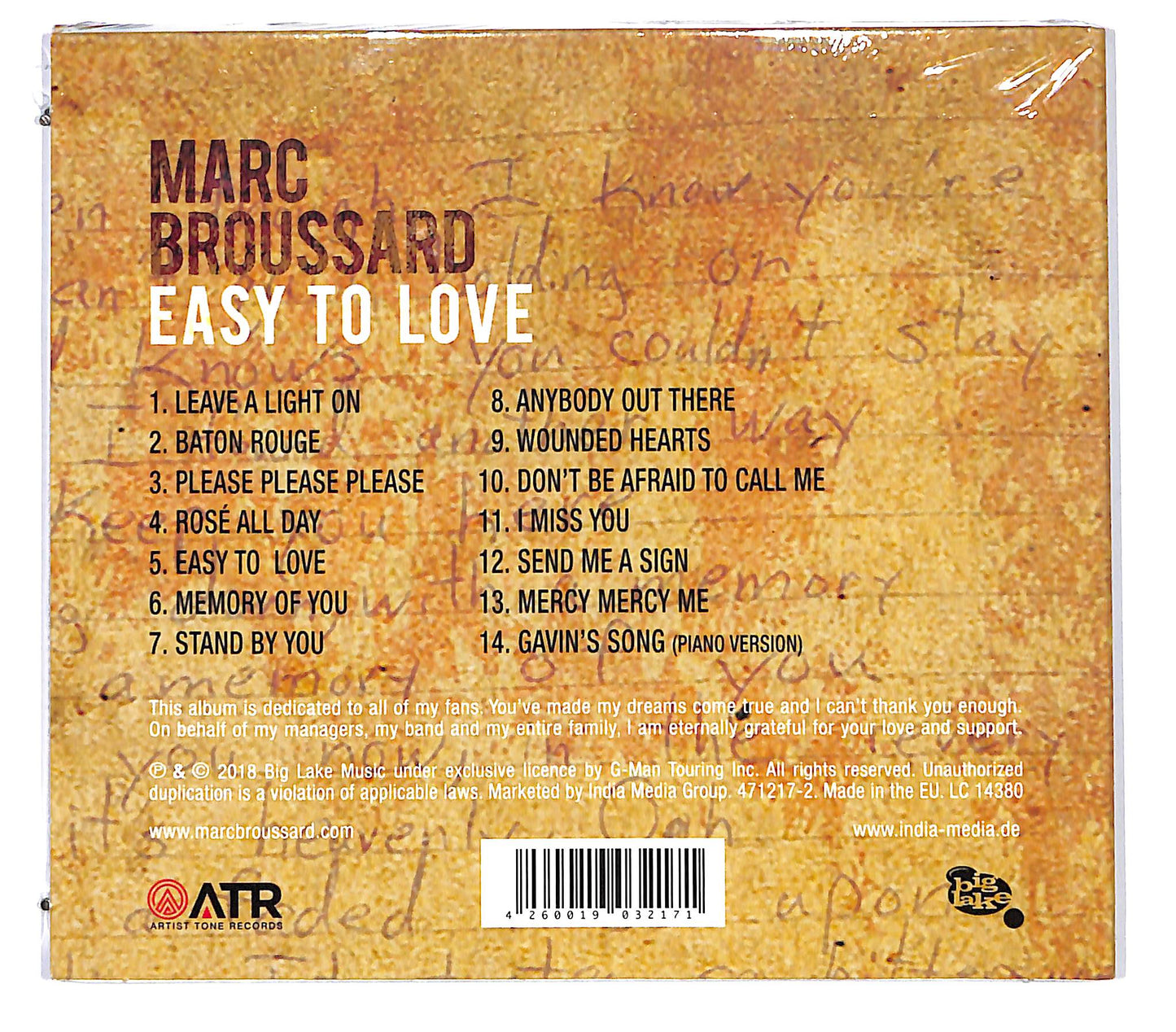 EBOND Marc Broussard - Easy To Love CD CD136519