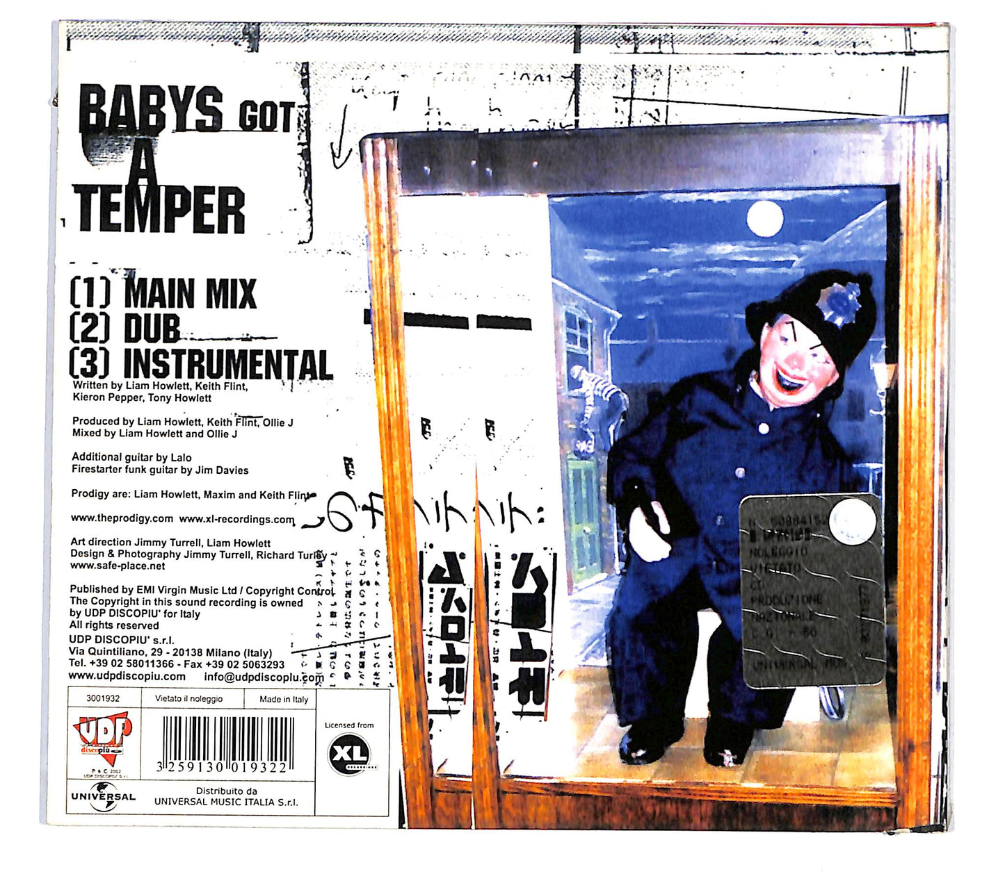 EBOND Prodigy - Baby's Got A Temper CD CD136652