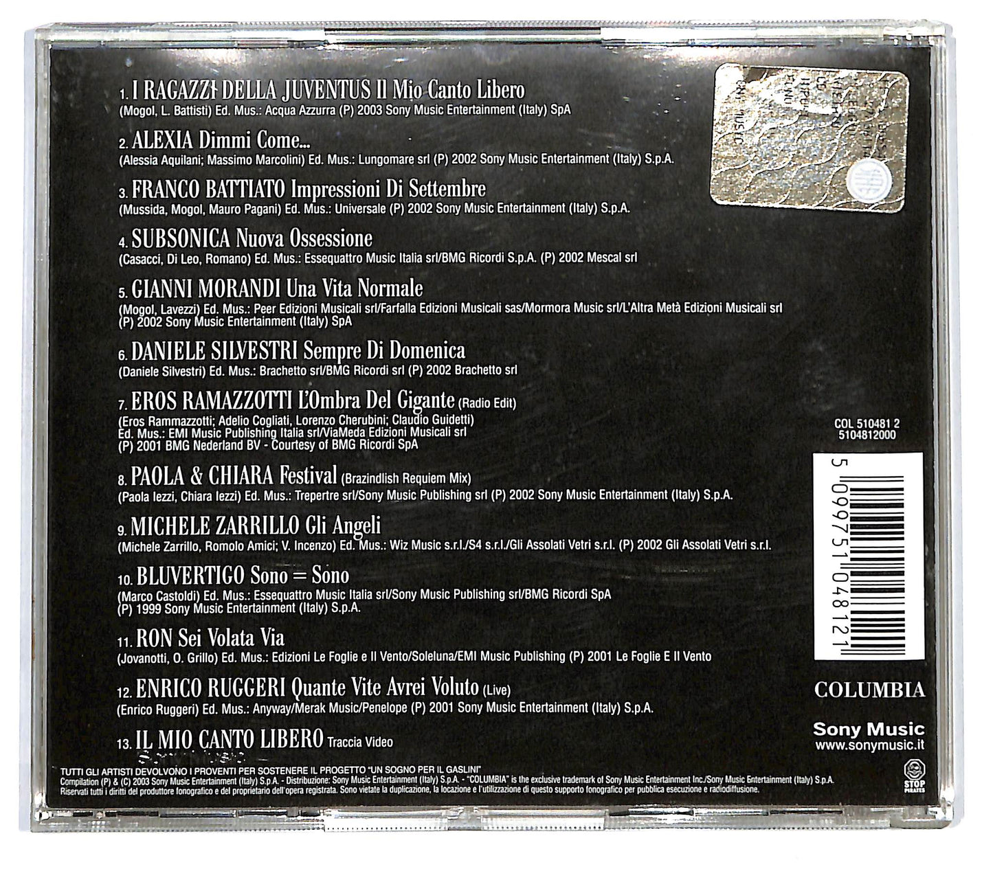 EBOND Various - Il Mio Canto Libero CD CD136714