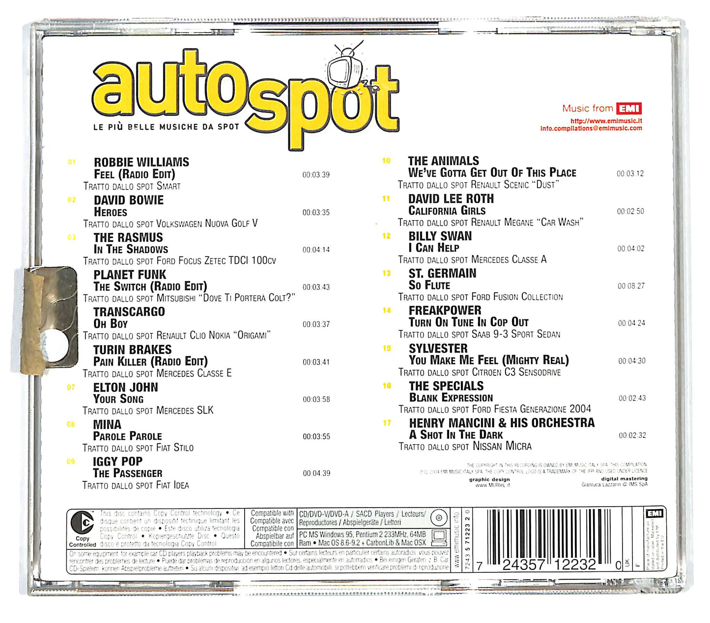 EBOND Various - Autospot (Le Piu Belle Musiche Da Spot) CD CD136721