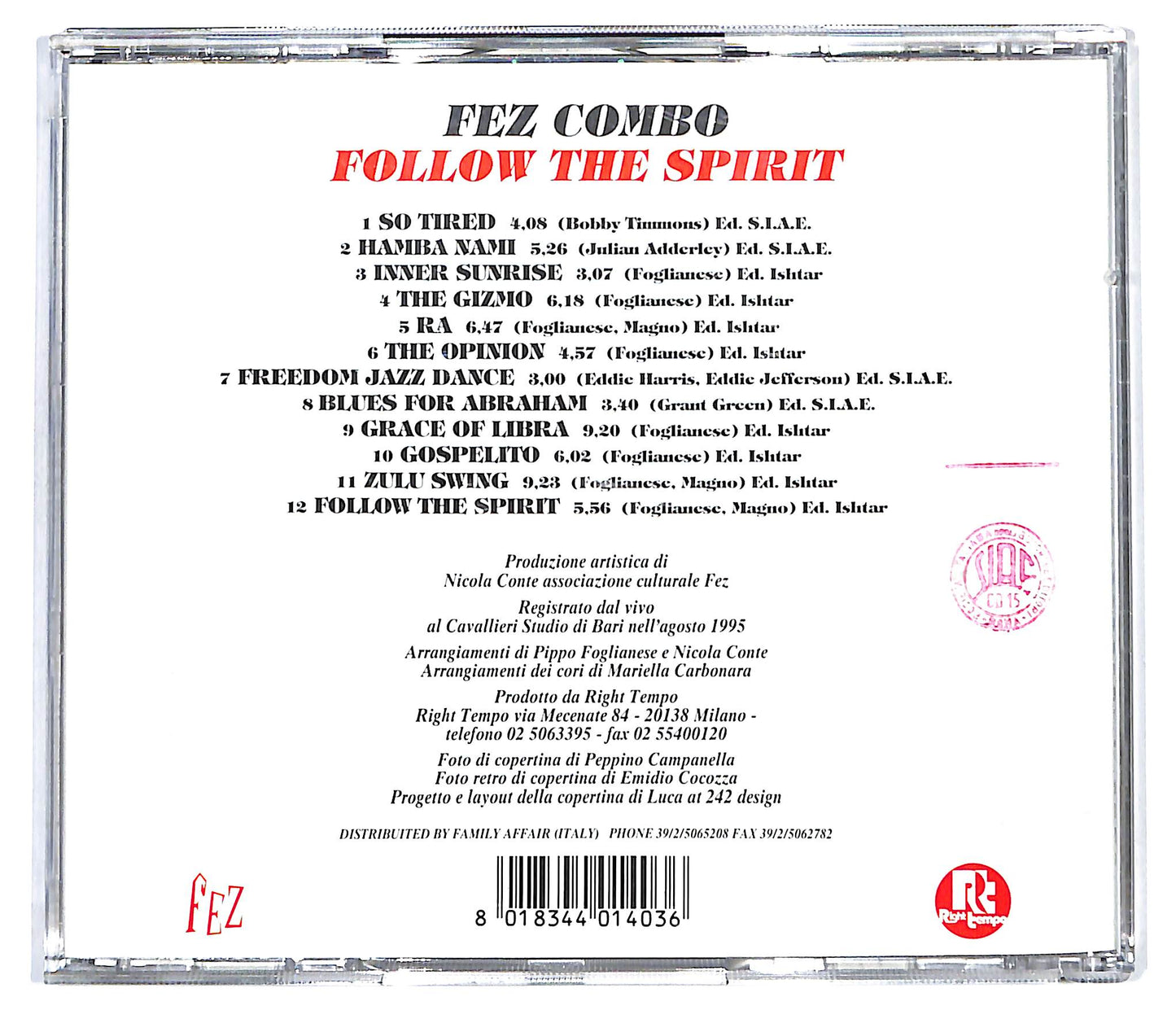 EBOND Fez Combo - Follow The Spirit CD CD136741