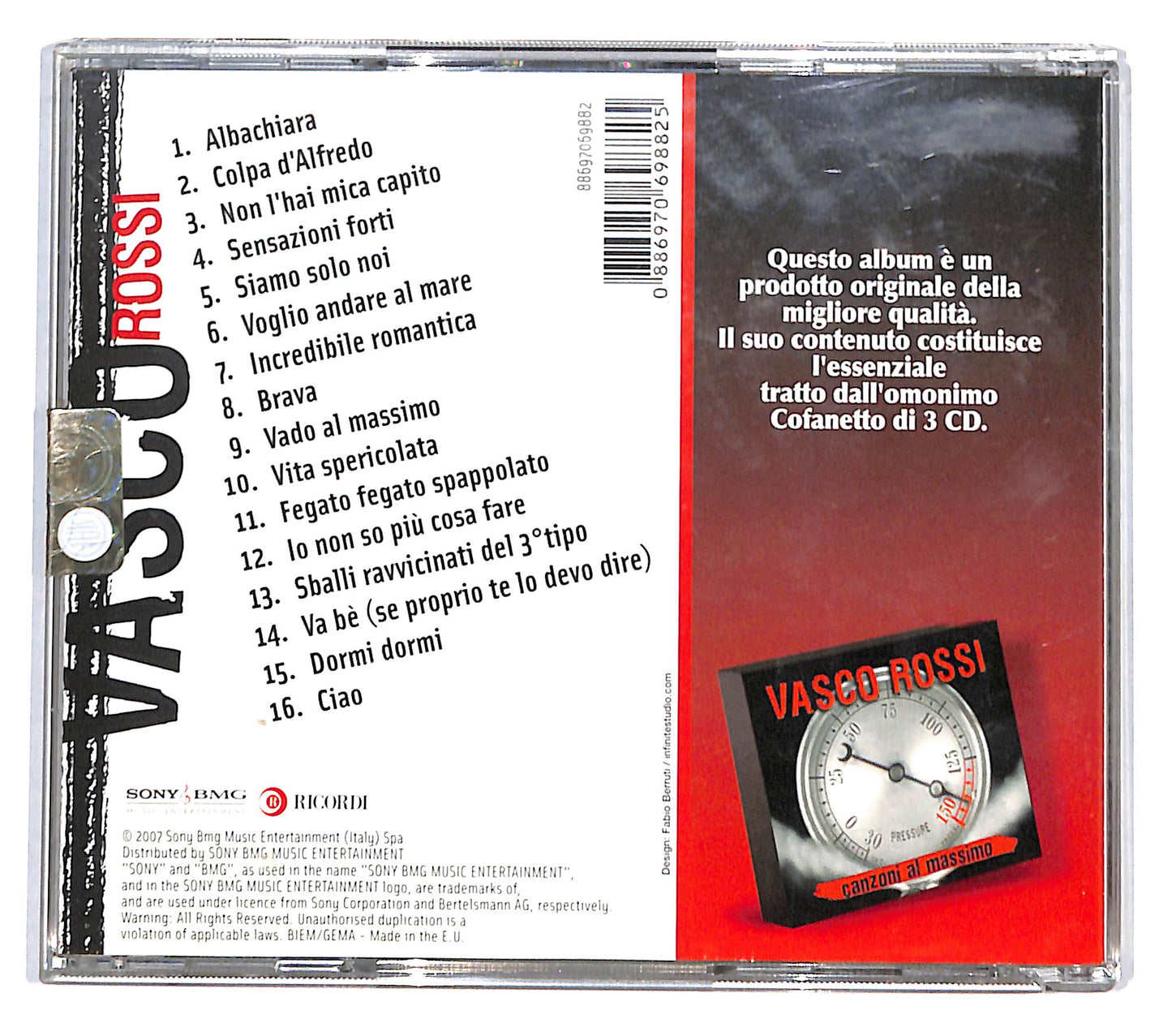 EBOND Vasco Rossi - Canzoni Al Massimo CD CD136842