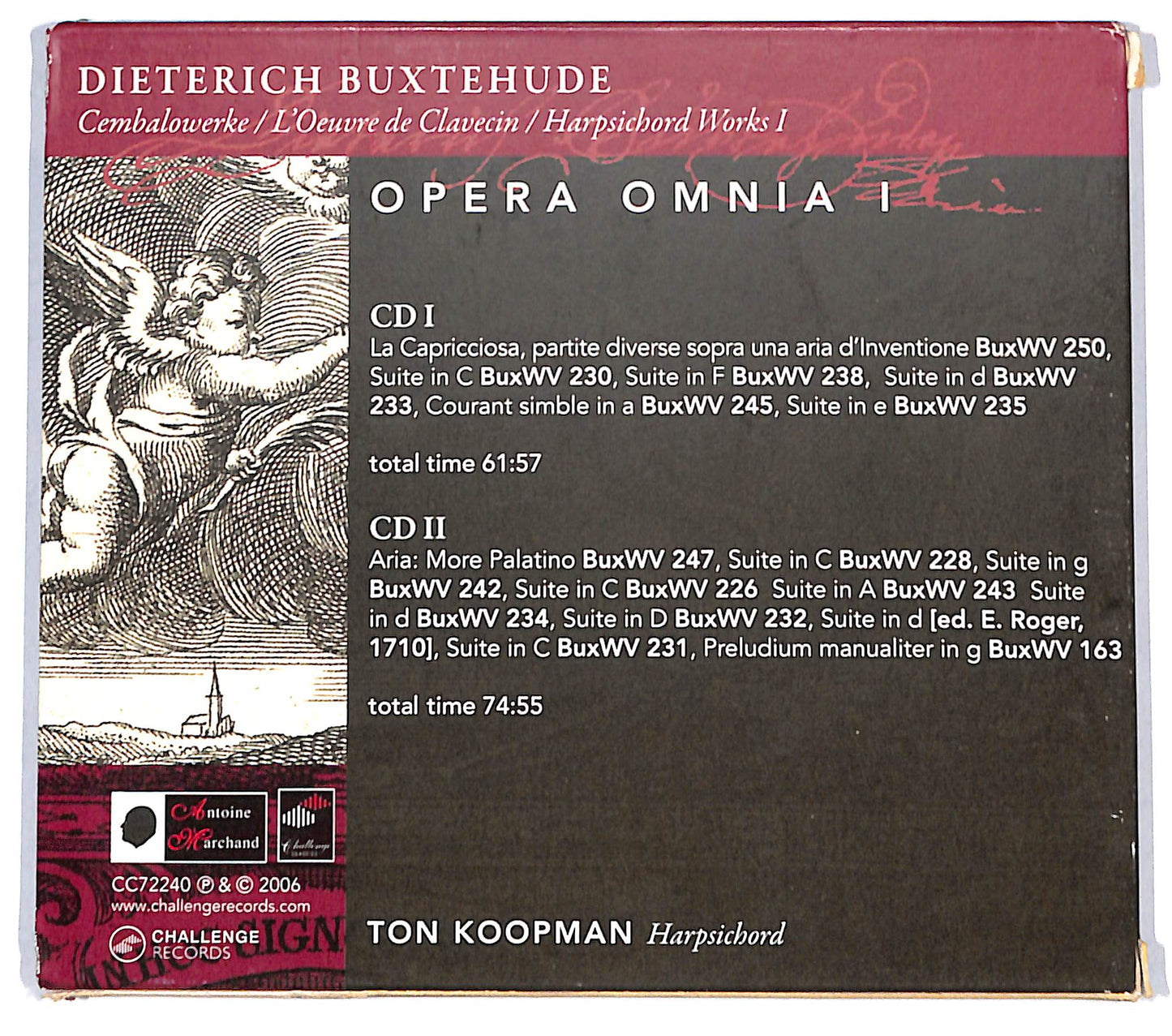 EBOND Ton Koopman - Opera Omnia I - Harpsichord Works 1 CD CD137105