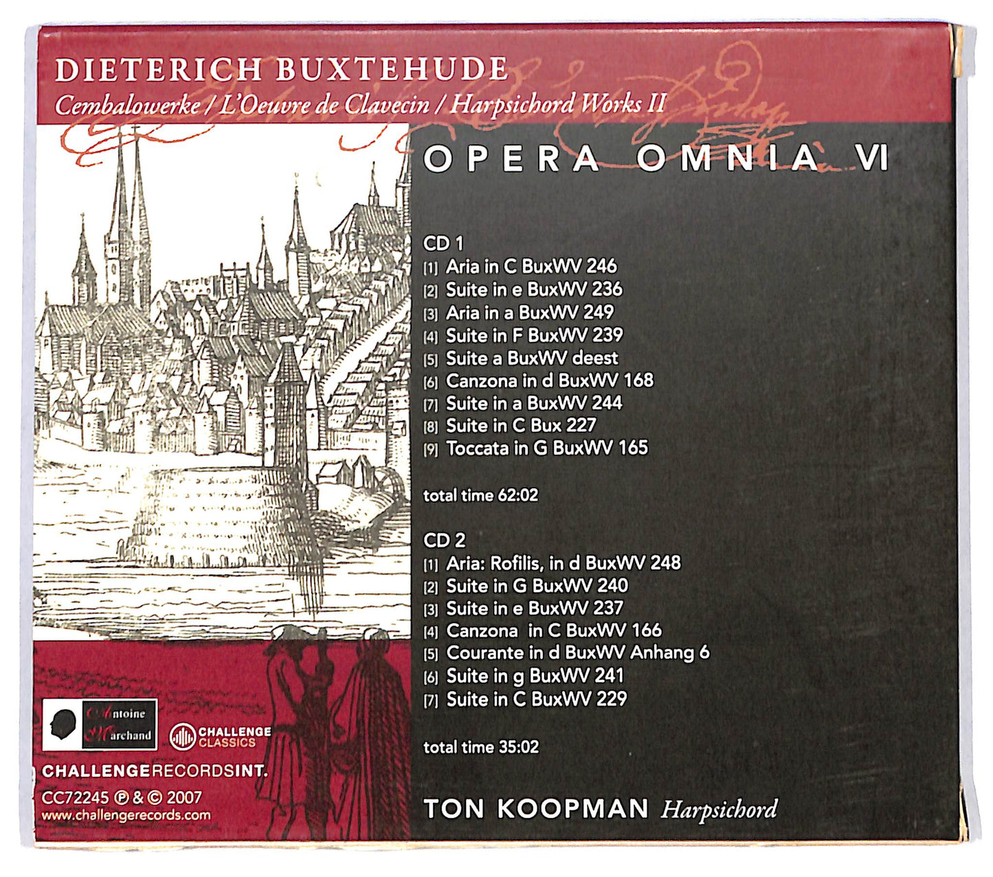EBOND Dieterich Buxtehude Ton Koop - Harpsichord Works 2 CD CD137120