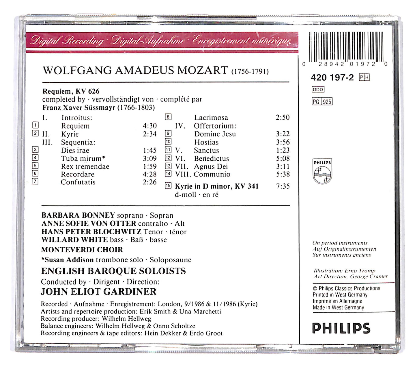 EBOND Mozart - Requiem, Kyrie KV 341 CD CD137147