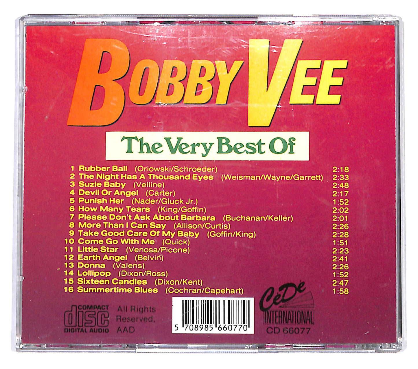 EBOND Bobby Vee - The Very Best Of CD CD137152