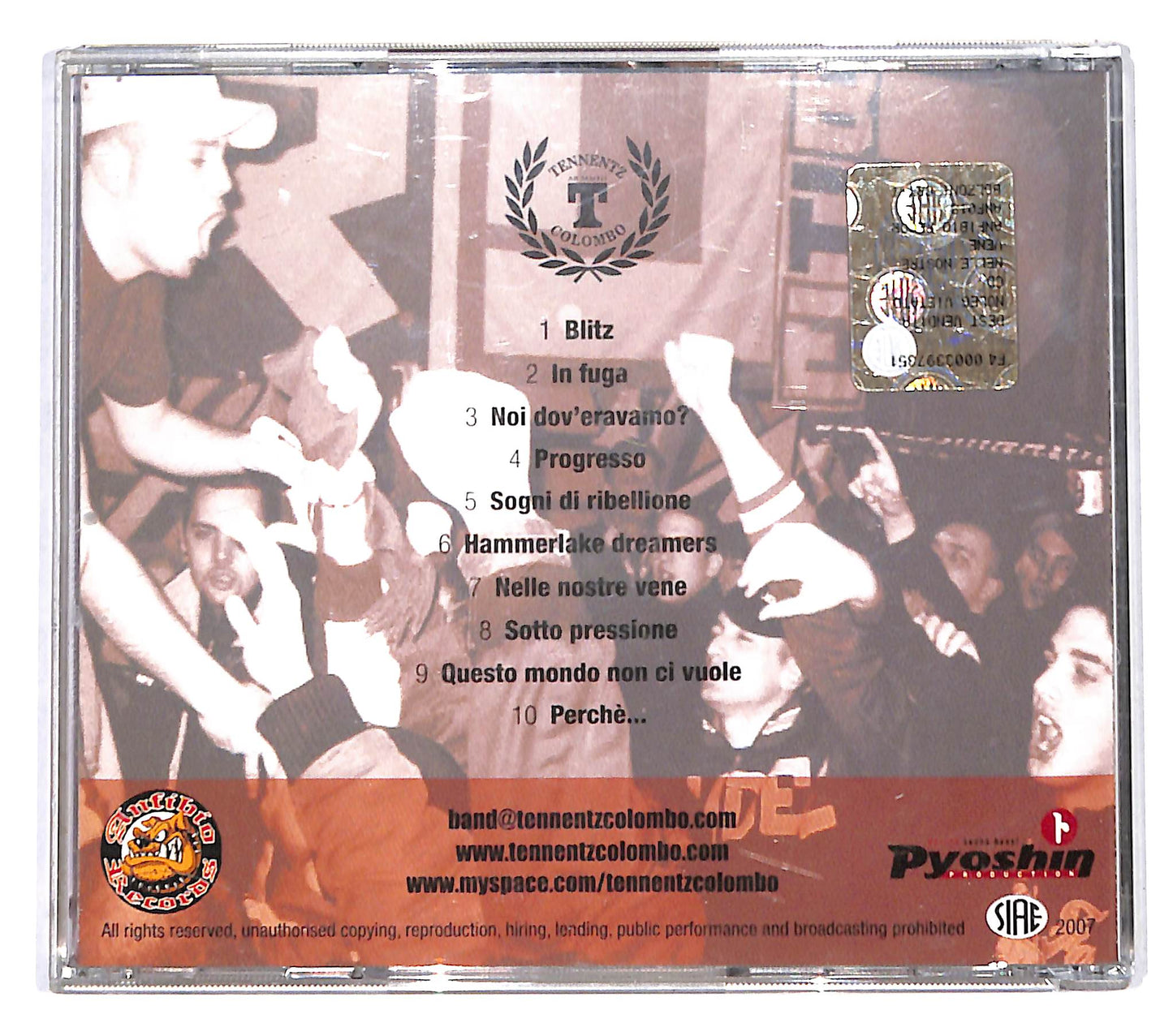 EBOND Tennentz Colombo - Nelle Nostre Vene CD CD137153