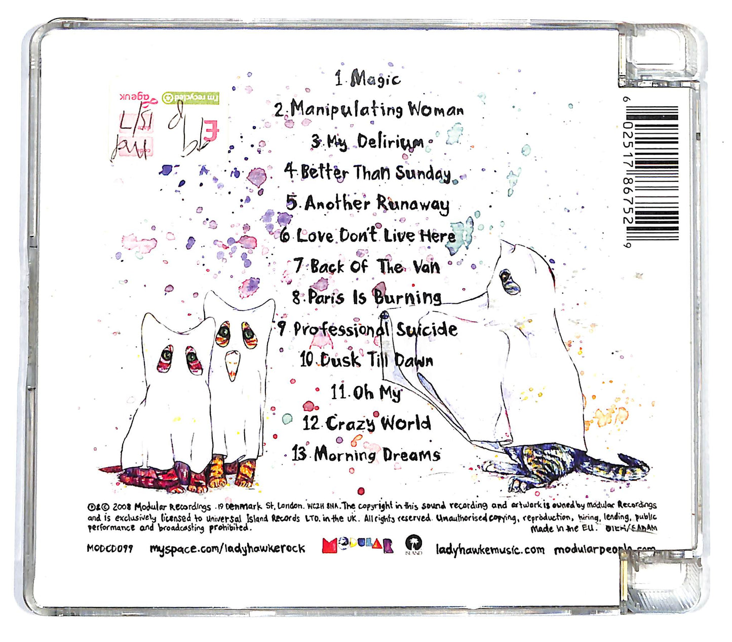 EBOND Ladyhawke - Ladyhawke CD CD137246