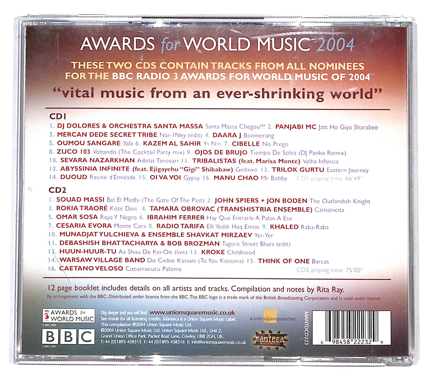 EBOND Various - Awards For World Music 2004 CD CD137309