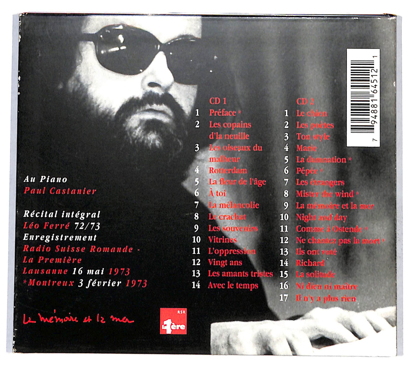 EBOND Leo Ferre - Sur La Scene... DIGIPACK CD CD137430