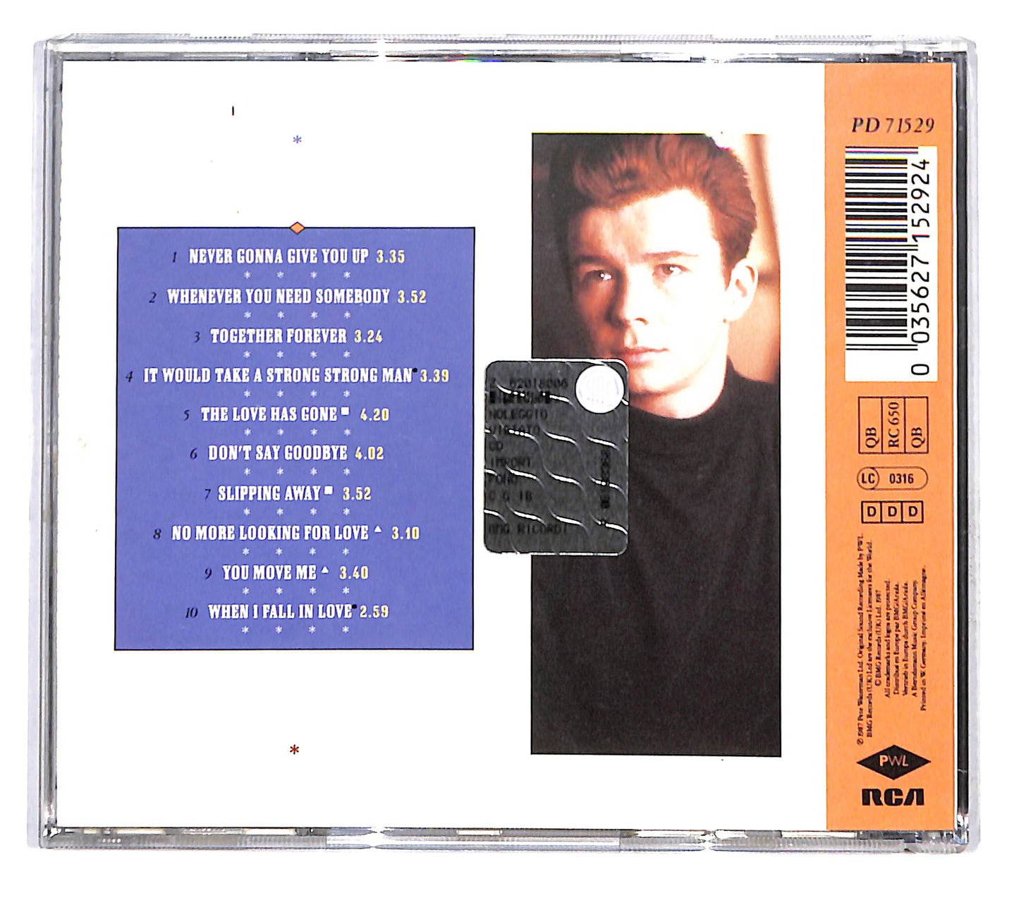 EBOND Rick Astley - Whenever You Need Somebody CD CD137438