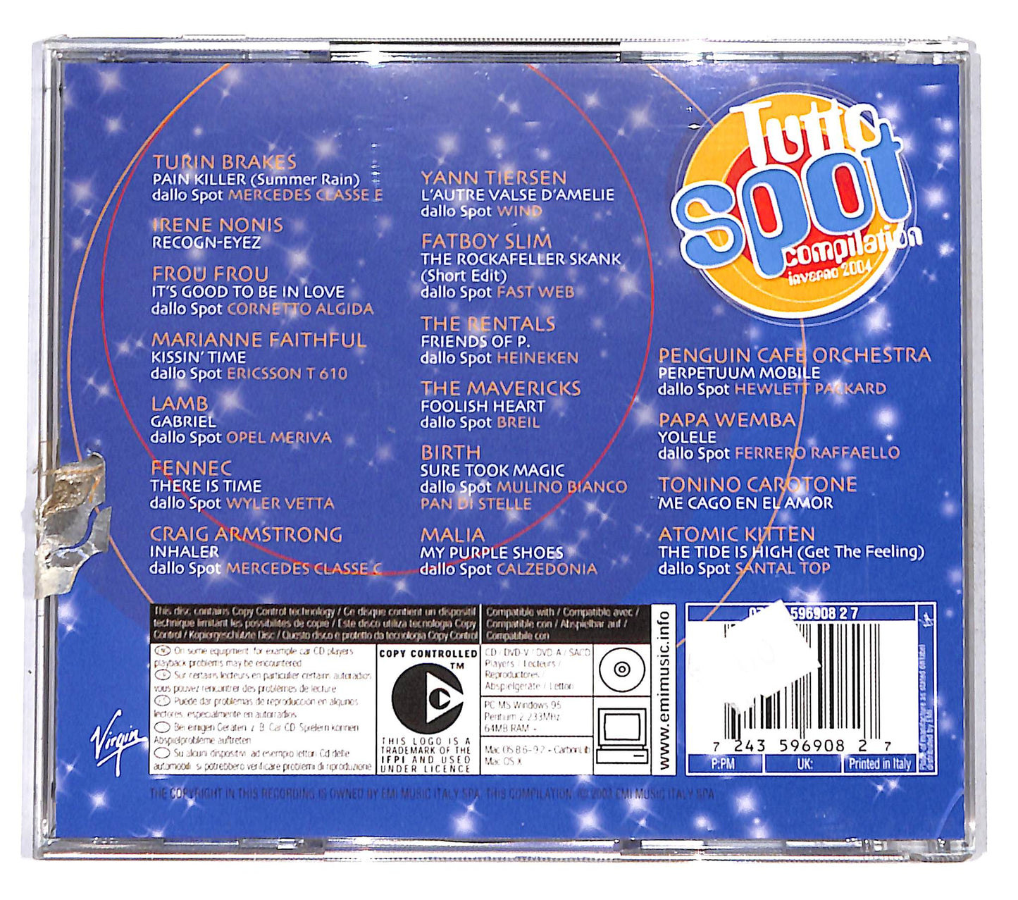 EBOND Various - Tutto Spot Compilation Inverno 2004 CD CD137520
