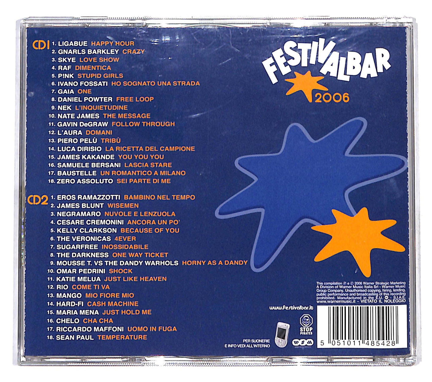 EBOND Festivalbar 2006 - Compilation Blu CD CD137530