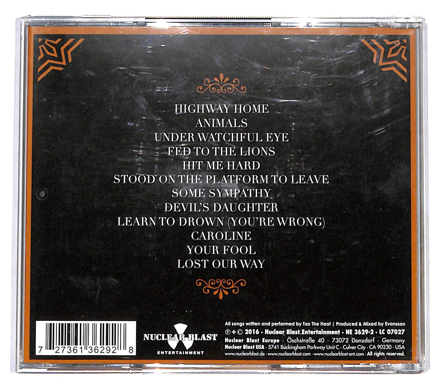 EBOND Tax The Heat - Fed To The Lions CD CD137556
