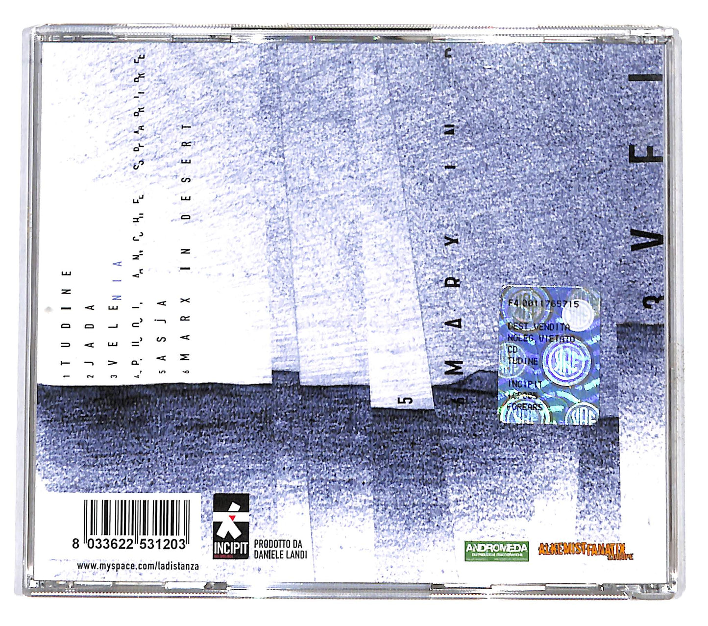 EBOND La Distanza - Tudine CD CD137642