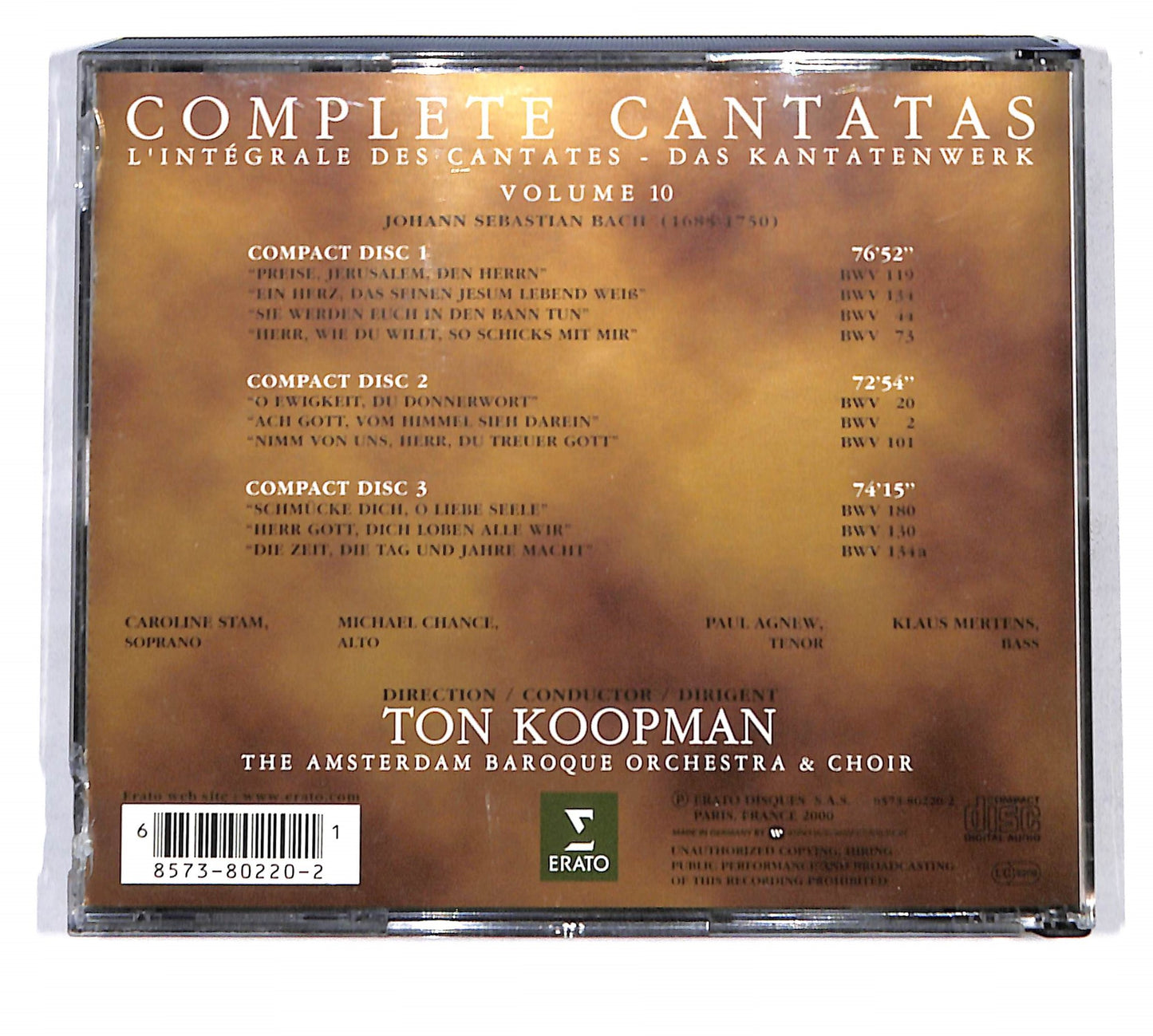 EBOND Bach -Complete Cantatas - Volume 10 CD CD137653