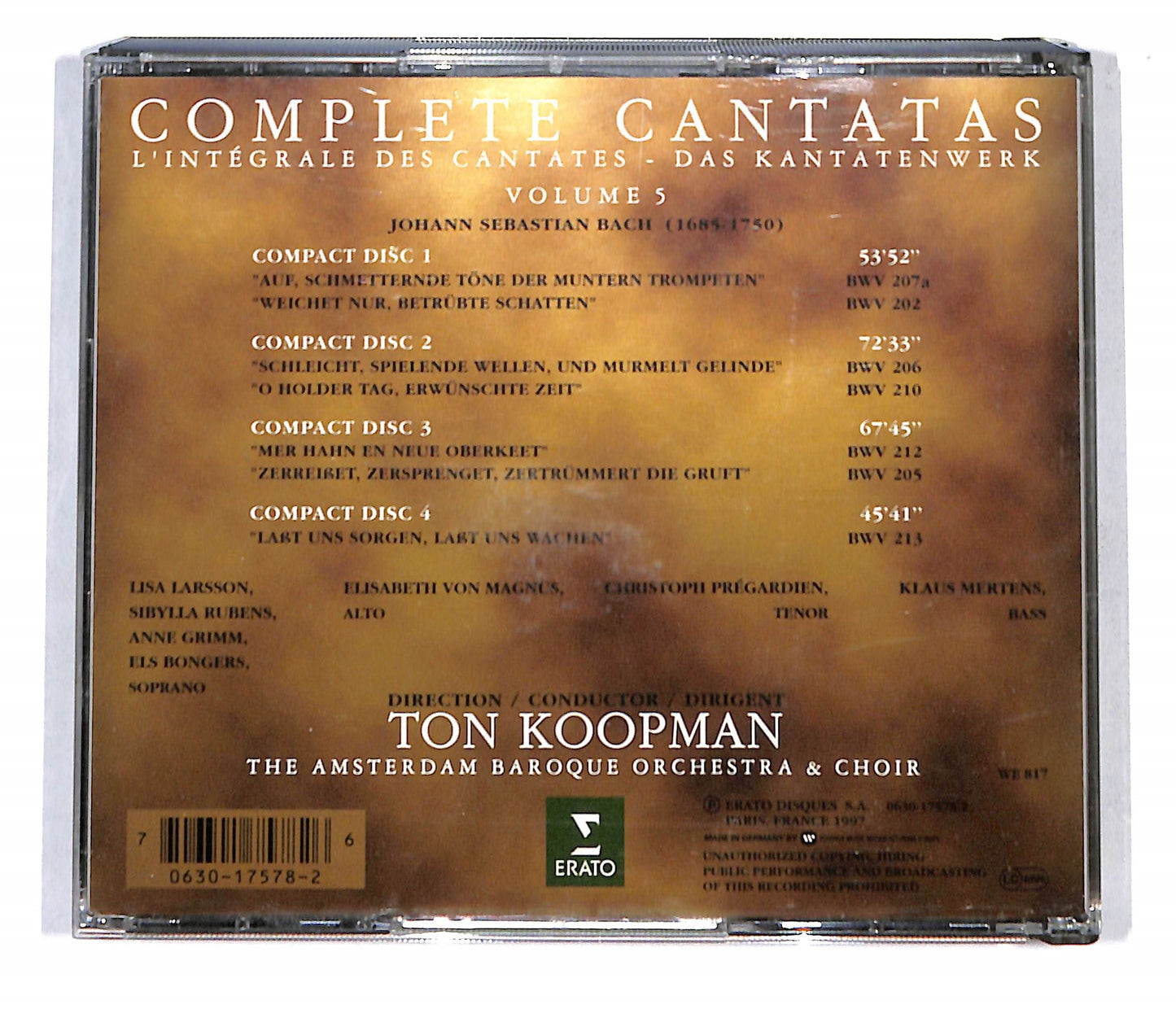 EBOND Complete Cantatas - Volume 5 - Ton Koopman CD CD137654