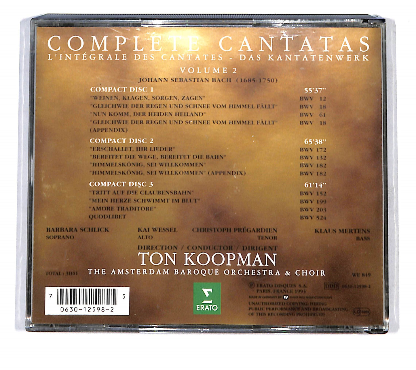 EBOND Bach - Ton Koopman - Complete Cantatas - Volume 2 CD CD137655
