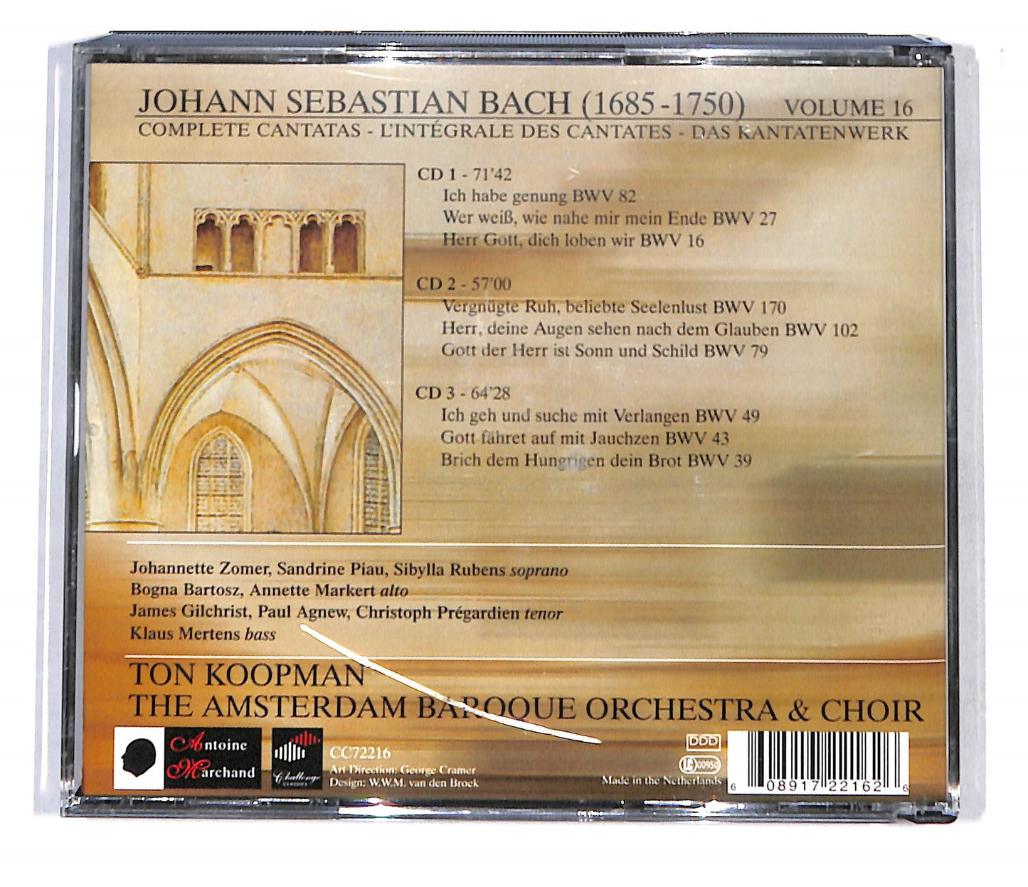 EBOND J.S. Bach - Ton Koopman - Cantatas Vol. 16 CD CD137704