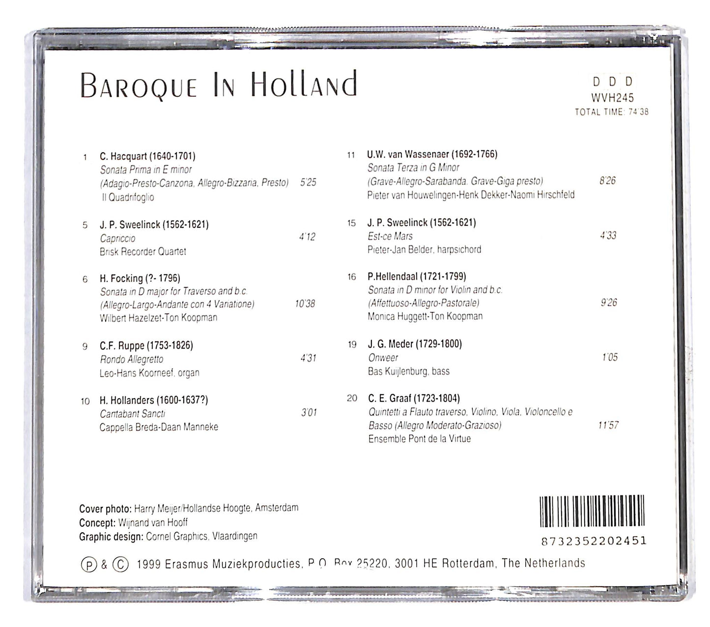 EBOND Various - Baroque In Holland CD CD137712