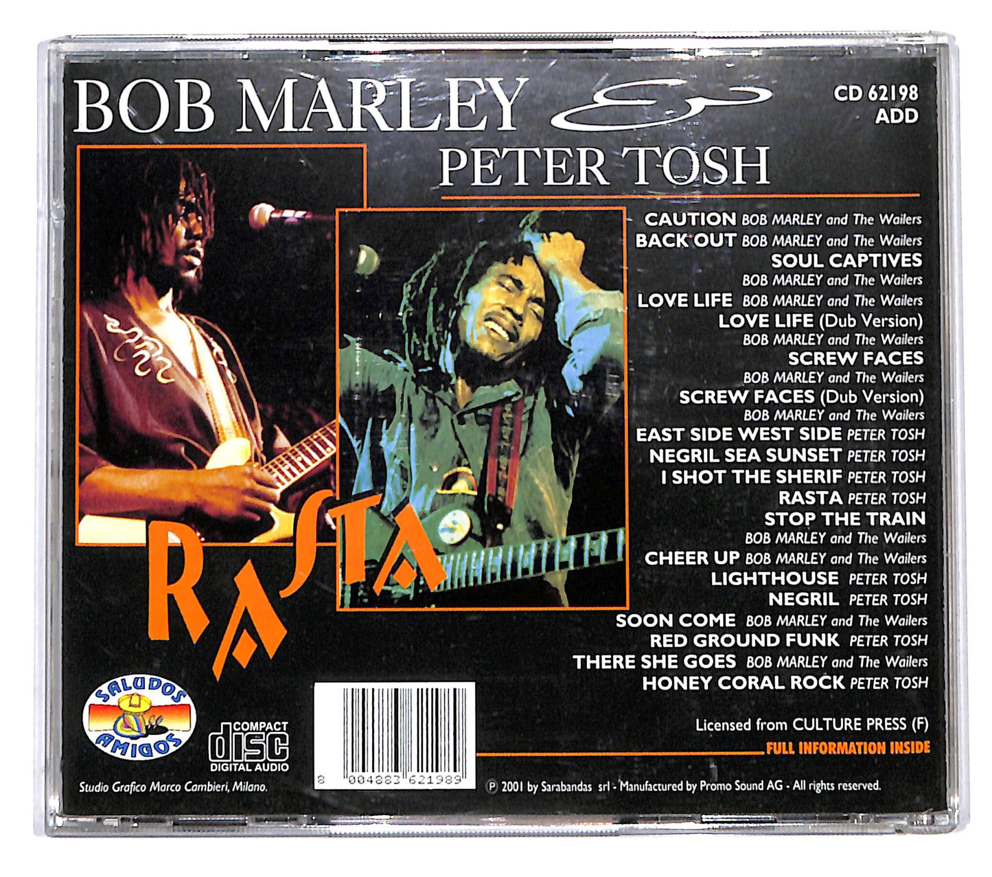 EBOND Bob Marley Peter Tosh - Rasta CD CD137724