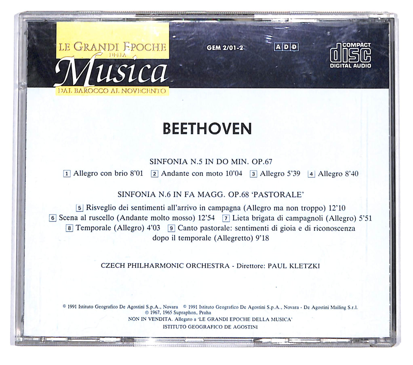 EBOND Beethoven -  Sinfonia N.5 - Sinfonia N.6 CD CD137730