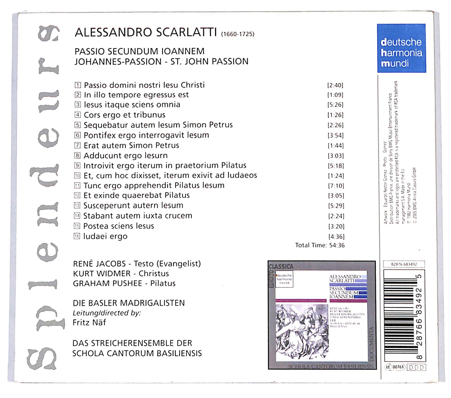 EBOND Scarlatti - Passion Selon Saint Jean CD CD137734