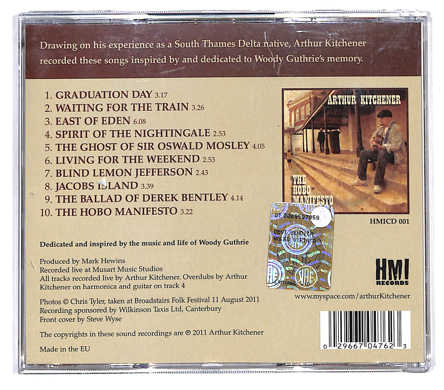 EBOND Arthur Kitchener - The Hobo Manifesto CD CD137805