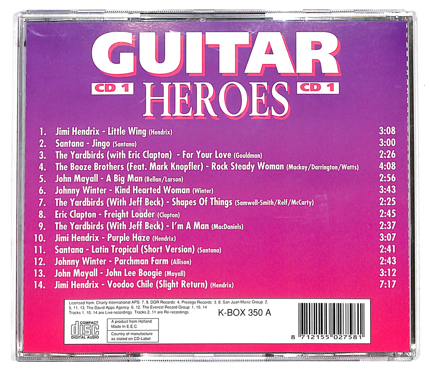 EBOND Various - Guitar Heroes Cd 1 CD137807