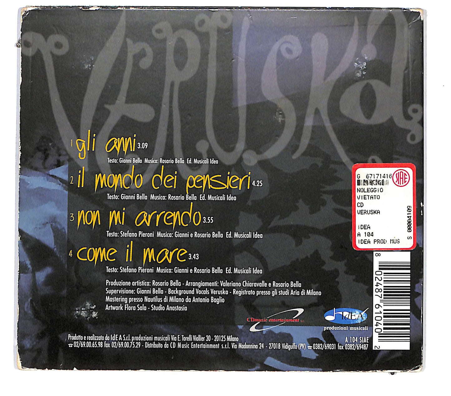 EBOND Veruska - Veruska DIGIPACK CD CD137841