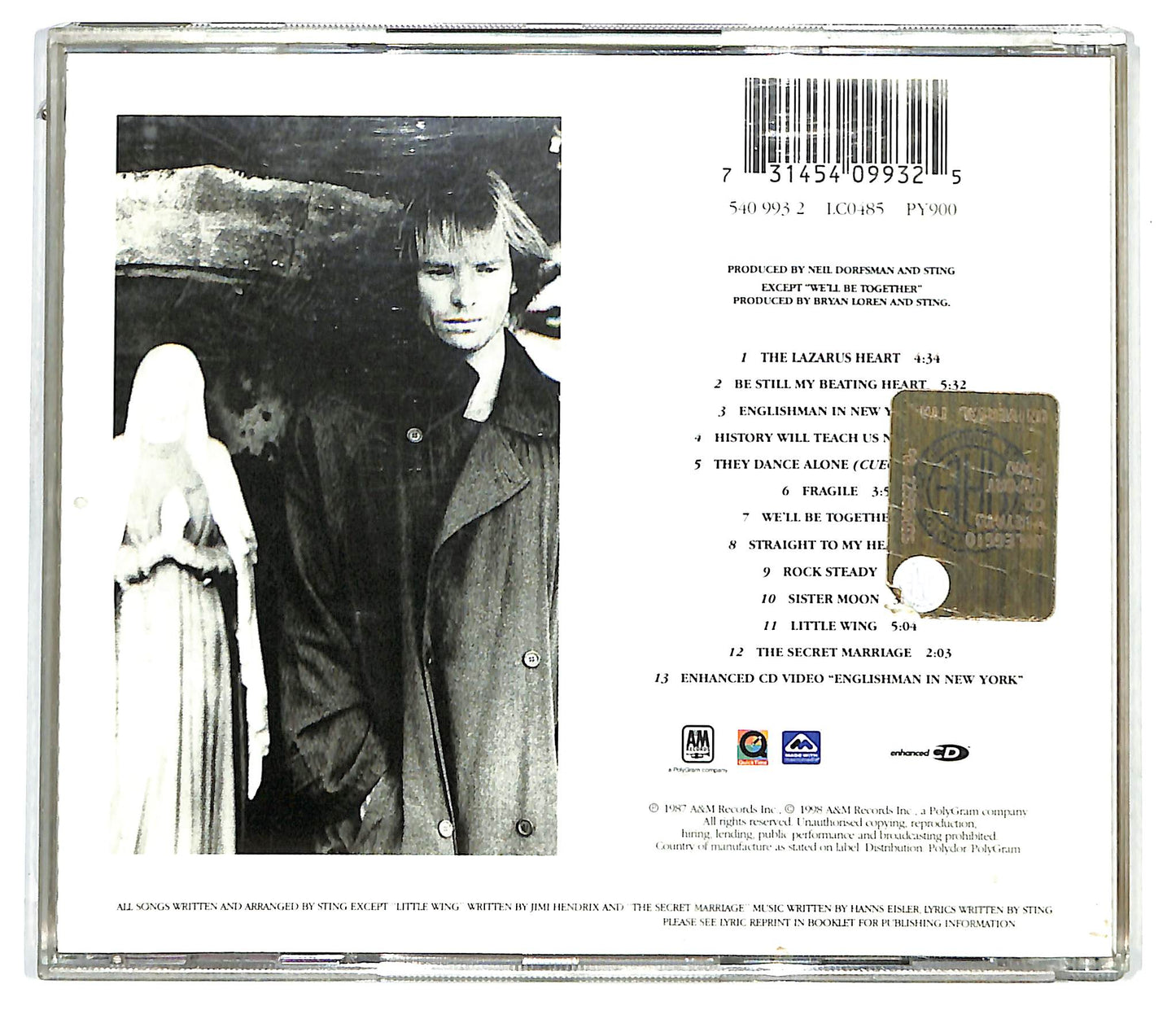EBOND Sting - ...Nothing Like The Sun CD CD137855